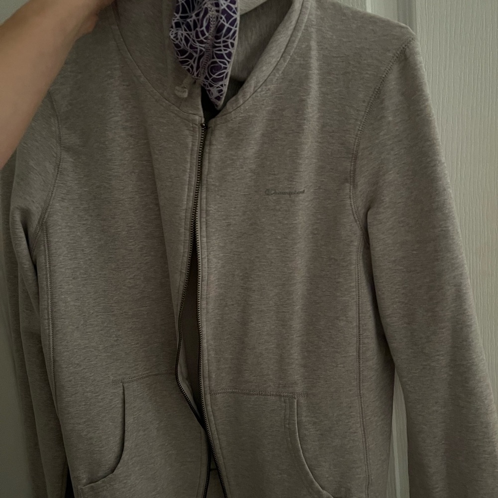 medium champion zip up sweater